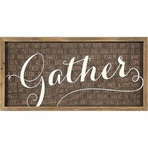 Gather Wall Plaque